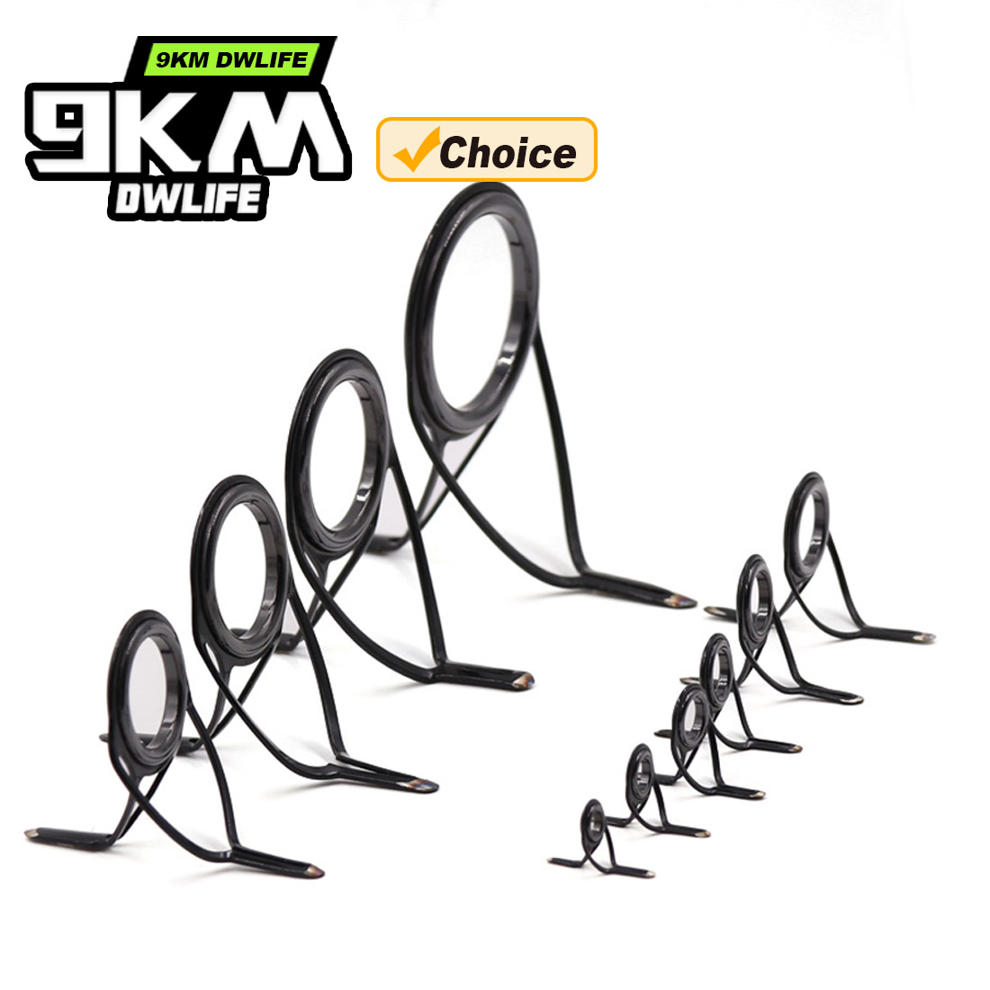 9KM OB Curved Rod Guide Kit 10 - Fishing Rod Casting review and price