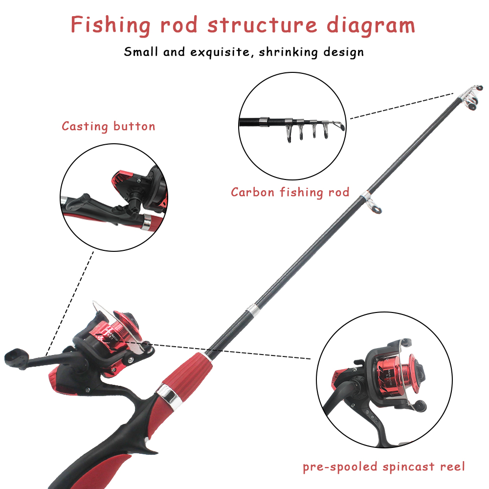 Kids Fishing Pole Set Fishing  - Fishing Rod Ice review and price